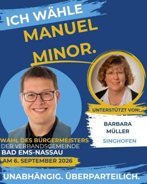 Unterstützeranzeige Manuel Minor_Barbara Müller