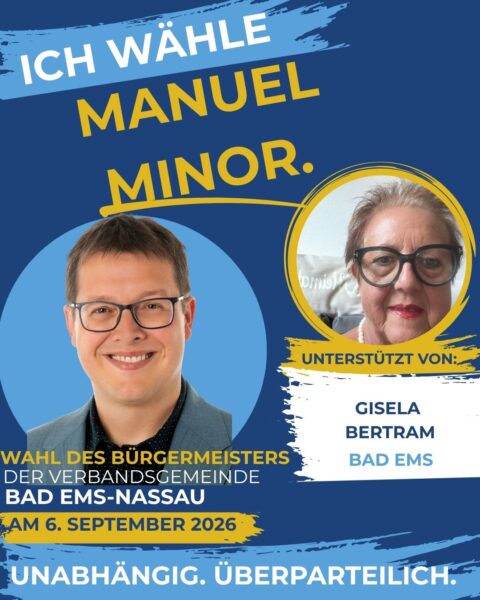 Unterstützeranzeige Manuel Minor_Gisela Bertram