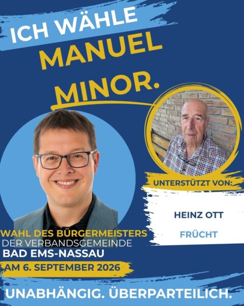 Unterstützeranzeige Manuel Minor_Heinz Ott
