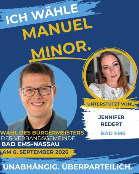 Unterstützeranzeige Manuel Minor_Jennifer Redert