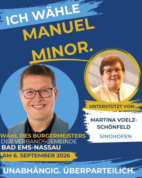 Unterstützeranzeige Manuel Minor_Martina Voelz-Schönfeld