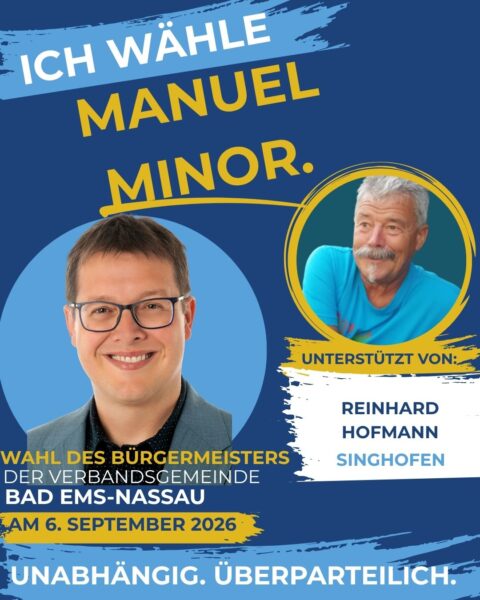 Unterstützeranzeige Manuel Minor_Reinhard Hofmann