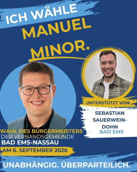 Unterstützeranzeige Manuel Minor_Sebastian Sauerwein-Dohn