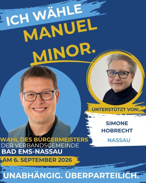 Unterstützeranzeige Manuel Minor_Simone Hobrecht